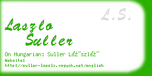 laszlo suller business card